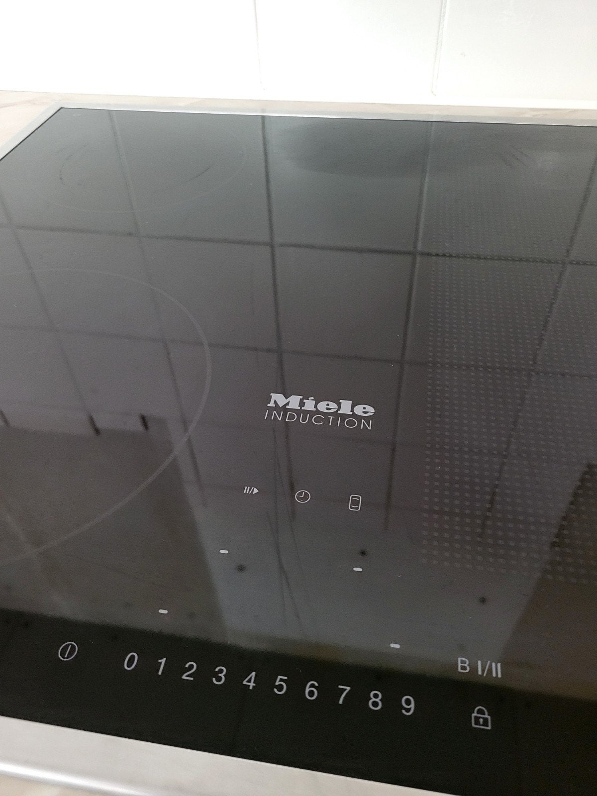 Miele KM 6304 inductiekookplaat - 60cm, Witgoed en Apparatuur, Ophalen, Gebruikt, 4 kookzones, Inbouw