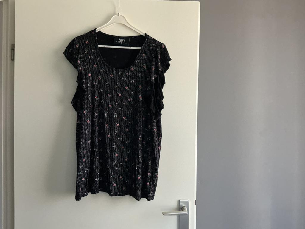 Zoey - shirt met leuke mouw - maat 44/46, Ophalen of Verzenden, Zo goed als nieuw, Maat 46/48 (XL) of groter, Korte mouw