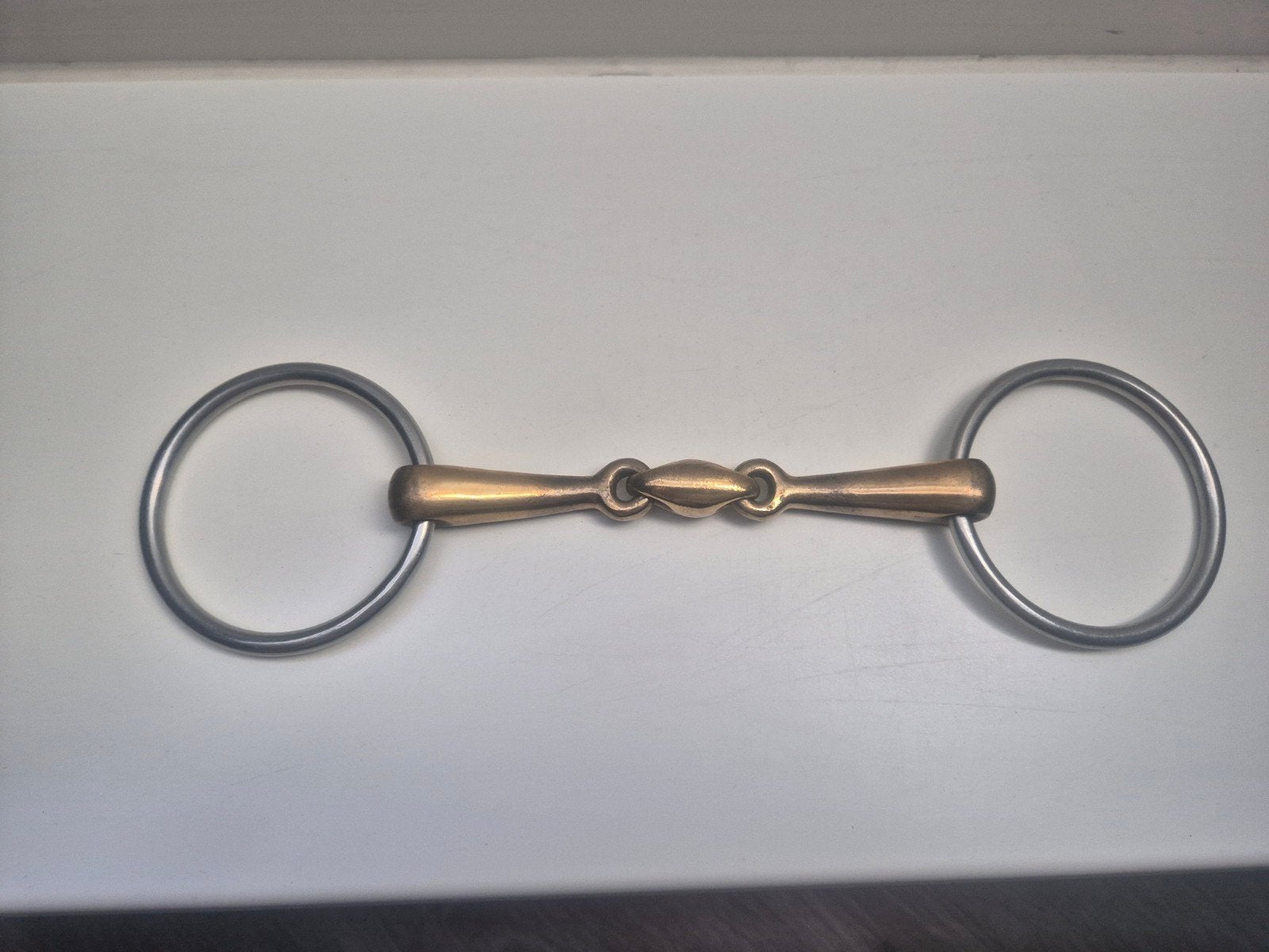 Dubbelgebroken watertrens 14cm, Dieren en Toebehoren, Ophalen of Verzenden, Gebruikt, Bit