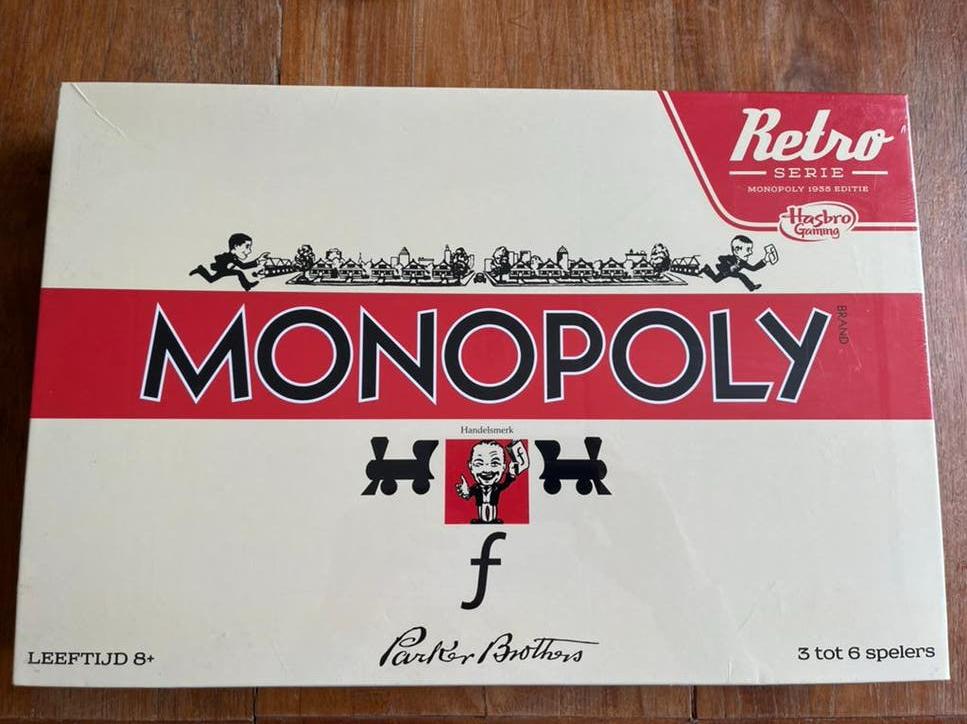 Monopoly Retro Editie, Hobby en Vrije tijd, Gezelschapsspellen | Bordspellen, Vijf spelers of meer, Ophalen of Verzenden, Nieuw