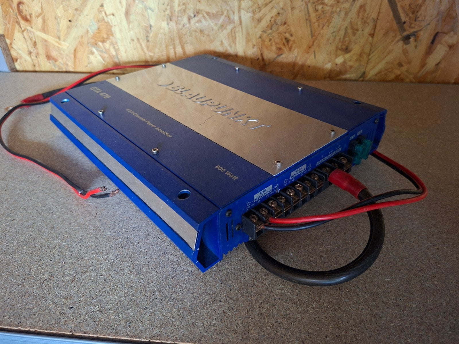 Blaupunkt GTA 470 4/3/2-Kanaals Eindversterker 800 Watt, Ophalen of Verzenden, Gebruikt