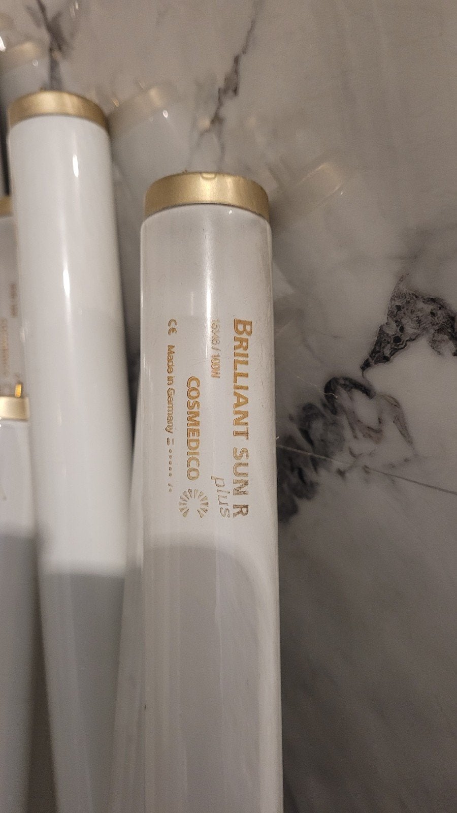 Zonnebanklampen - Cosmedico Brilliant Sun R Plus, Ophalen of Verzenden, Gebruikt, Overige modellen, 15 lampen of meer