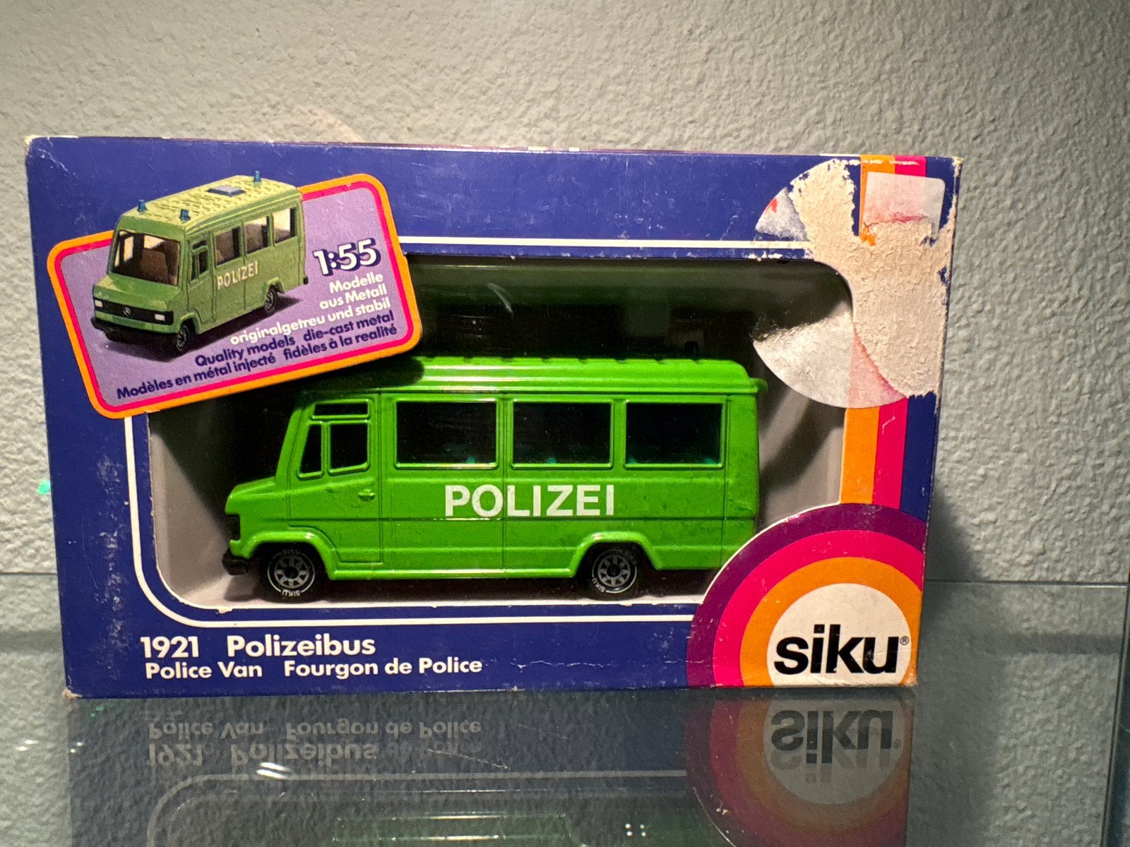 Siku 1921 Polizei Bus - Mercedes-Benz O 303 - Vintage, Ophalen of Verzenden, Zo goed als nieuw