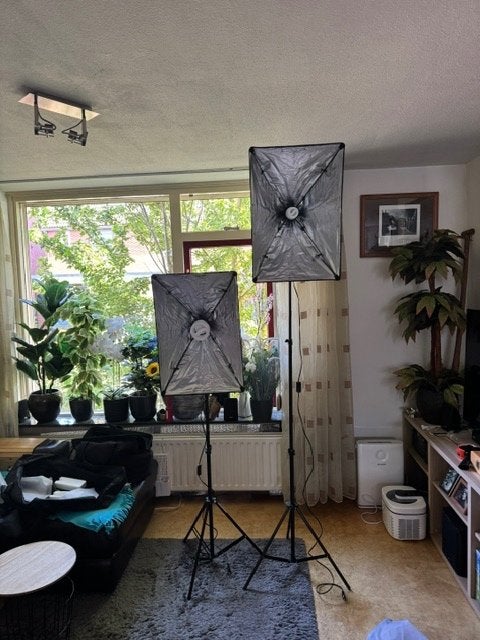studio lampen, Ophalen of Verzenden, Zo goed als nieuw, Lamp of Flitsset