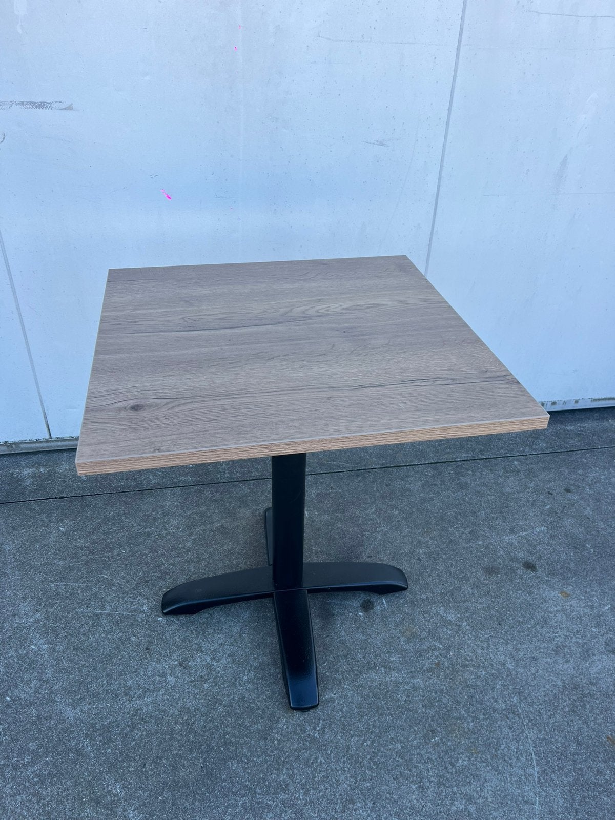 3 stuks horecs bistro restaurant tafels 70x70 cm melamine, Antiek en Kunst, Ophalen