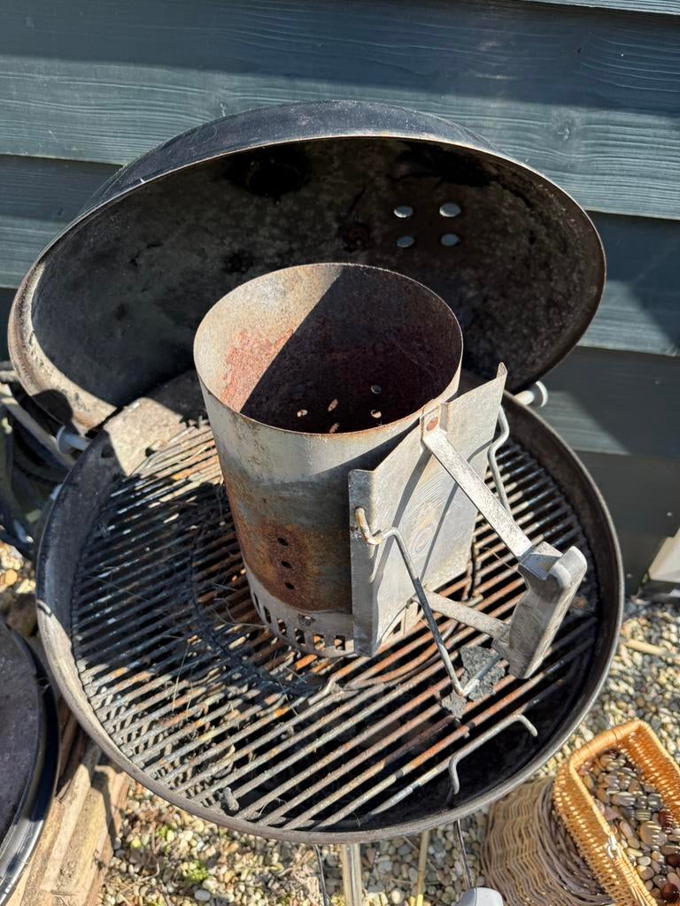 Weber xl met rotisserie (54cm), Ophalen, Gebruikt