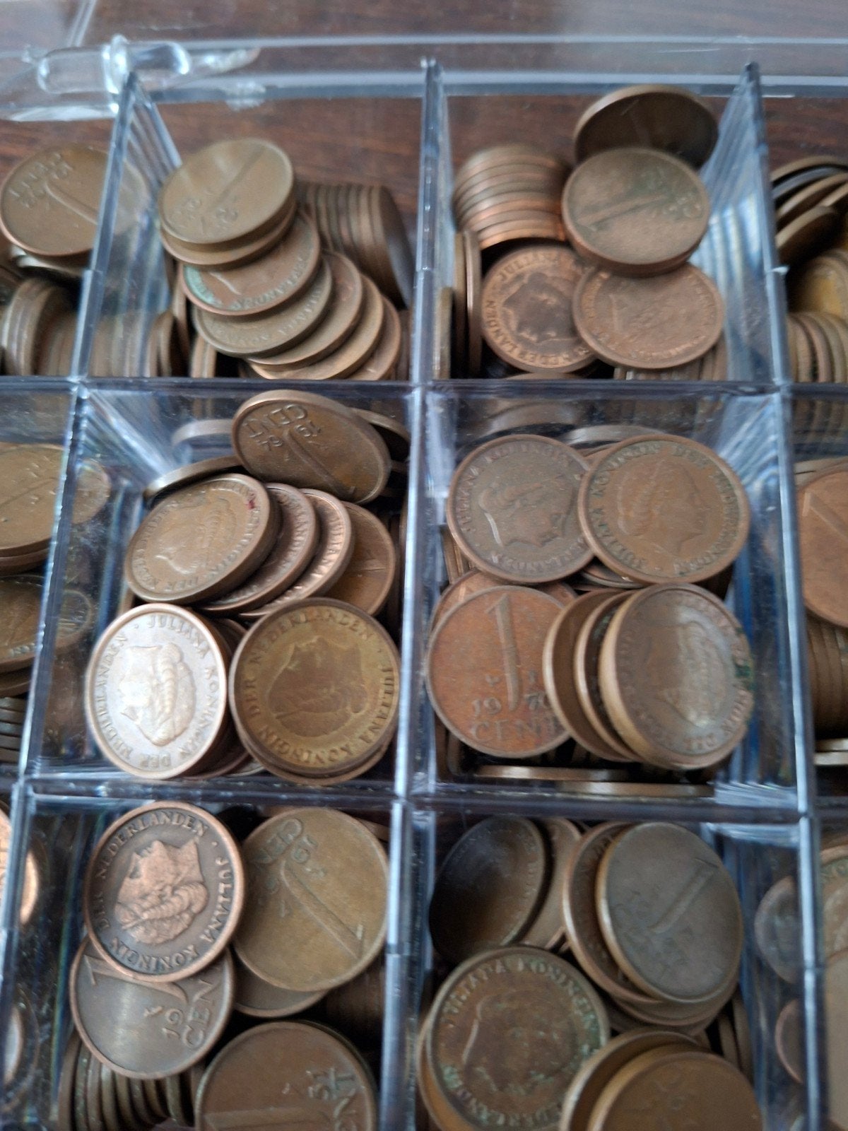 1 cent munten, Ophalen, Nederland, Munten