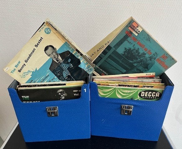 Jazz vinyl singles met en zonder hoesje, Gebruikt, 7 inch, Ophalen of Verzenden, EP