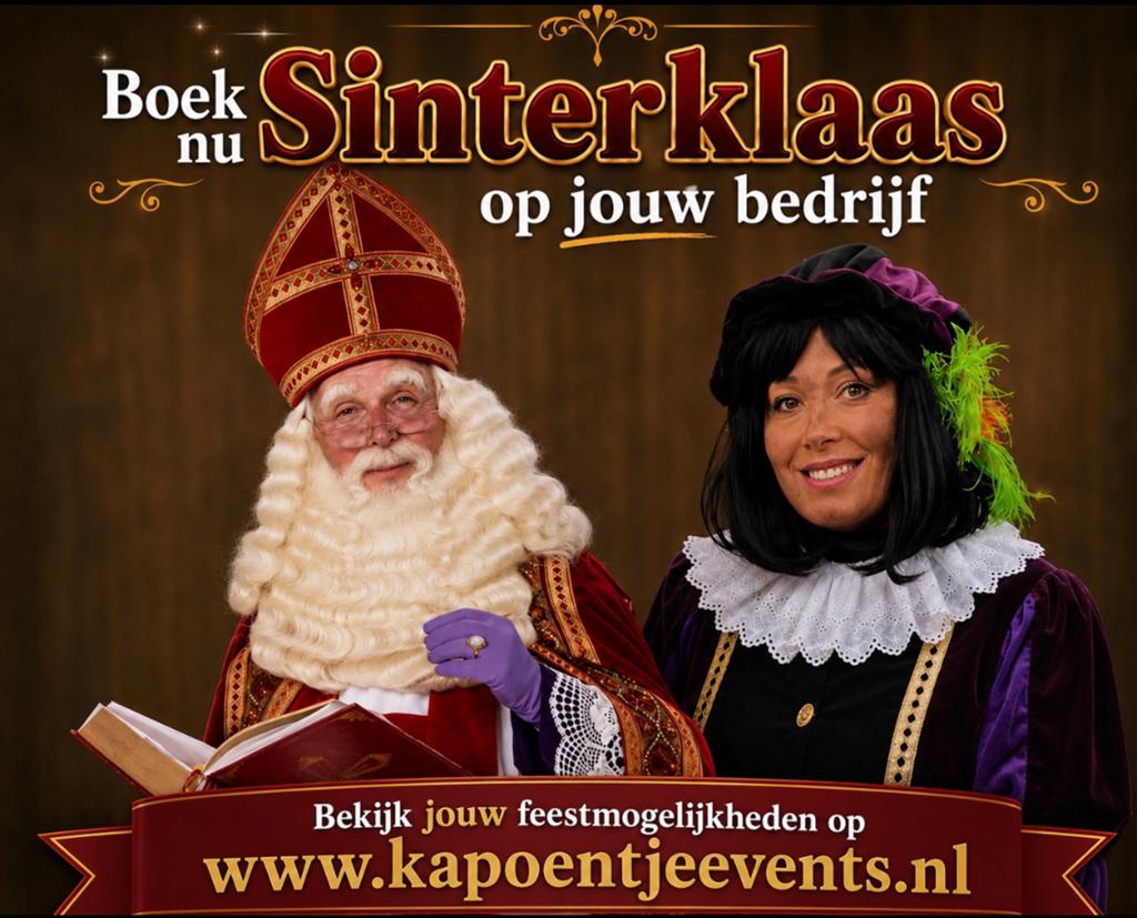 Sinterklaas en Pieten op bezoek bij jouw bedrijf, Ophalen of Verzenden, Nieuw