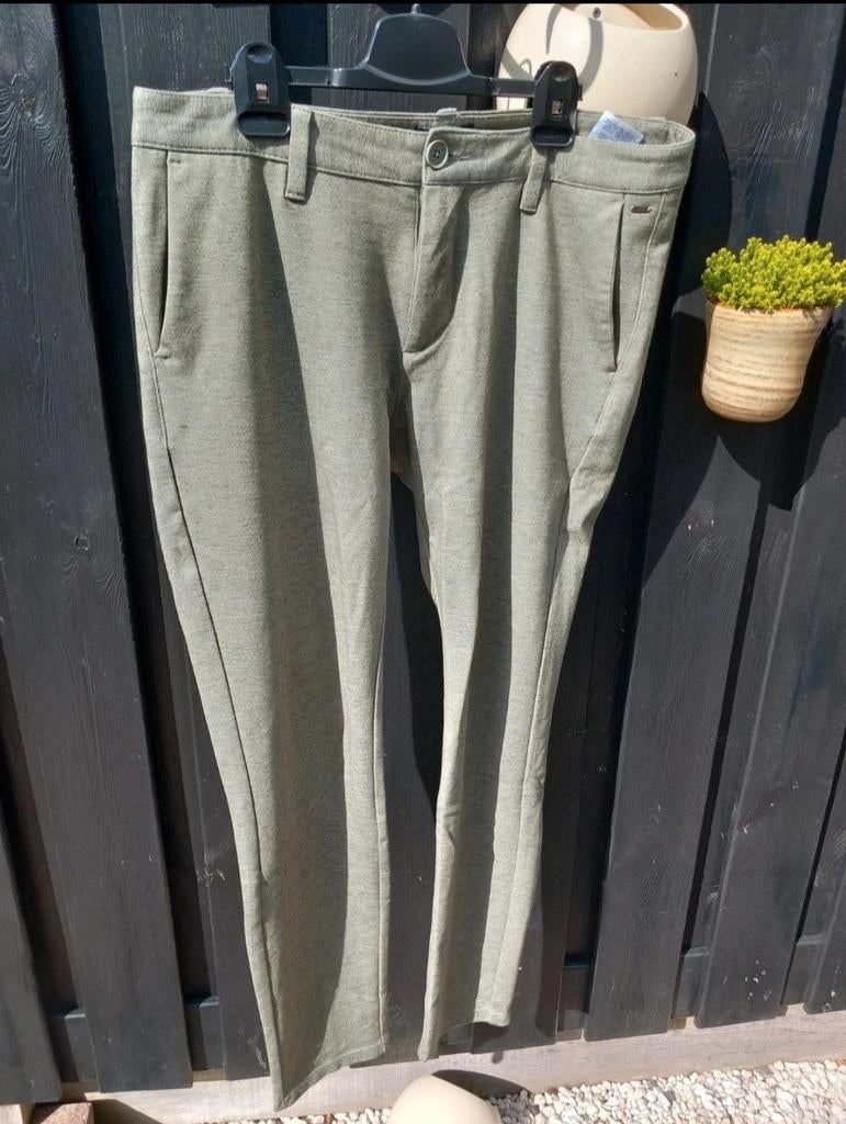 Only & Sons slim fit broek/pantalon maat 33/32 groen, Kleding | Heren, Broeken en Pantalons, Maat 52/54 (L), Ophalen of Verzenden