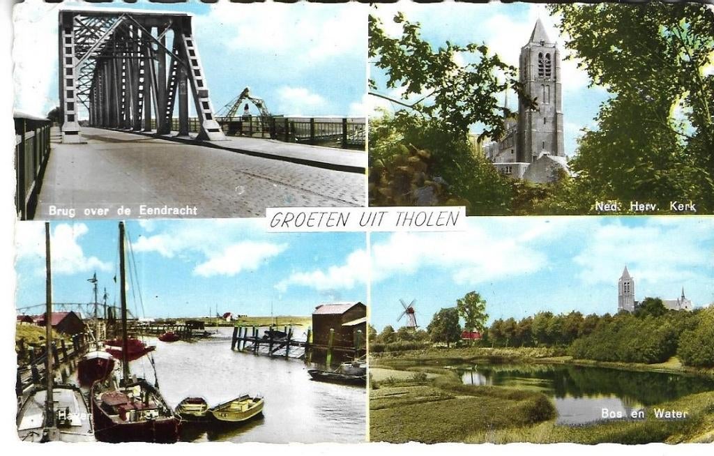T22 Tholen, Verzenden, 1940 tot 1960, Gelopen, Zeeland