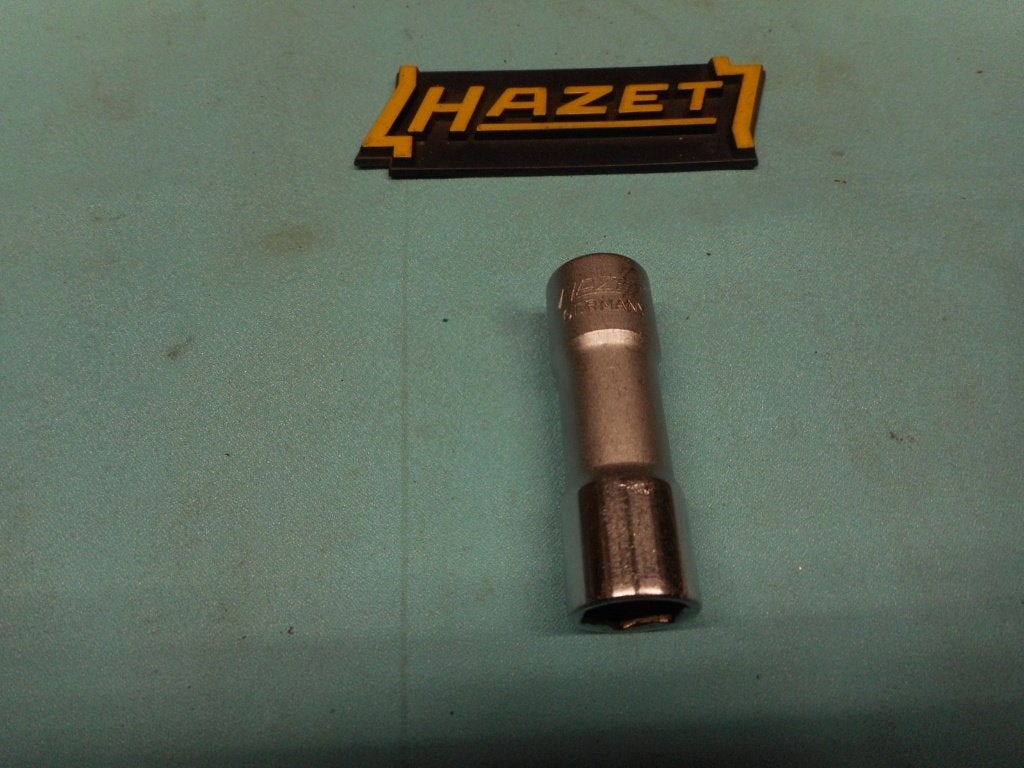Een Halfduims Bougiedop Hazet No.900 AKF - 16 mm. 5/8"., Ophalen of Verzenden, Gebruikt