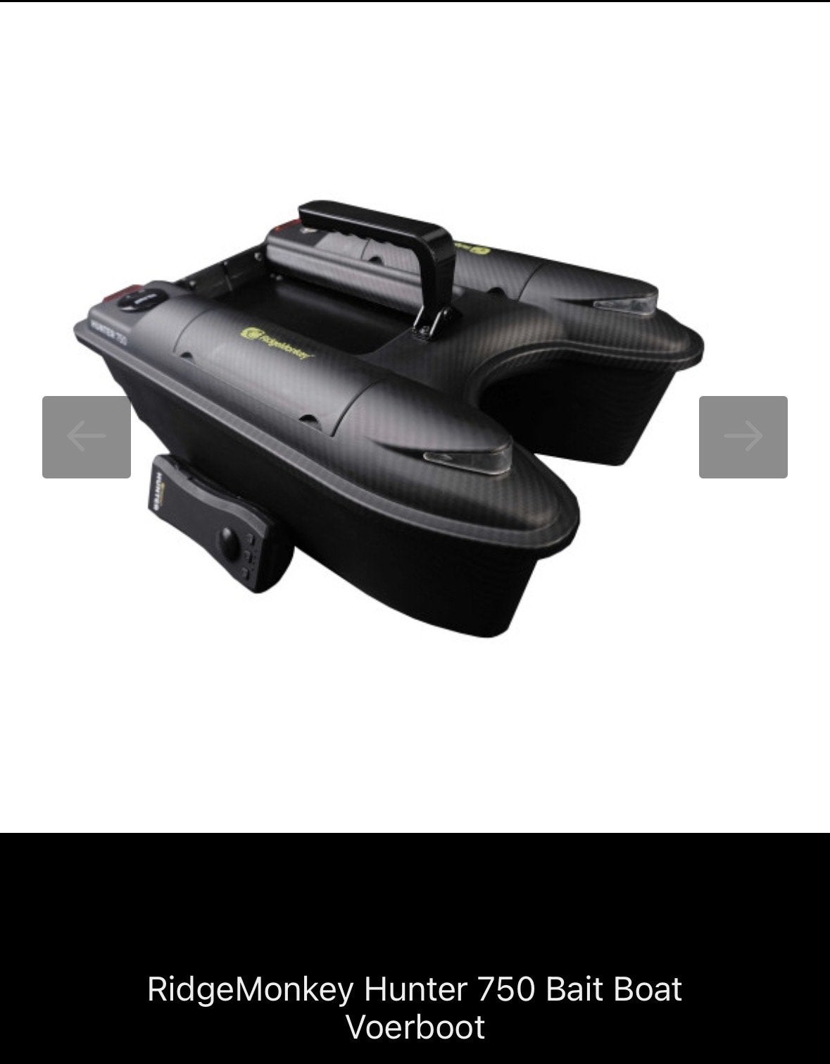 RidgeMonkey Hunter 750 Voerboot - Zo goed als nieuw, Ophalen of Verzenden, Zo goed als nieuw, Overige typen