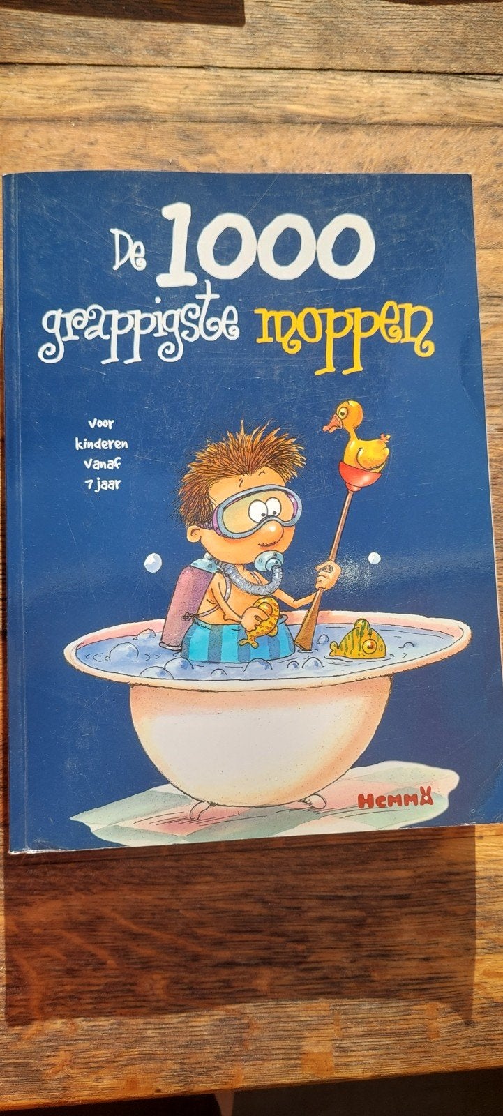 De 1000 grappigste moppen voor kinderen vanaf 7 jaar, Ophalen of Verzenden, Zo goed als nieuw