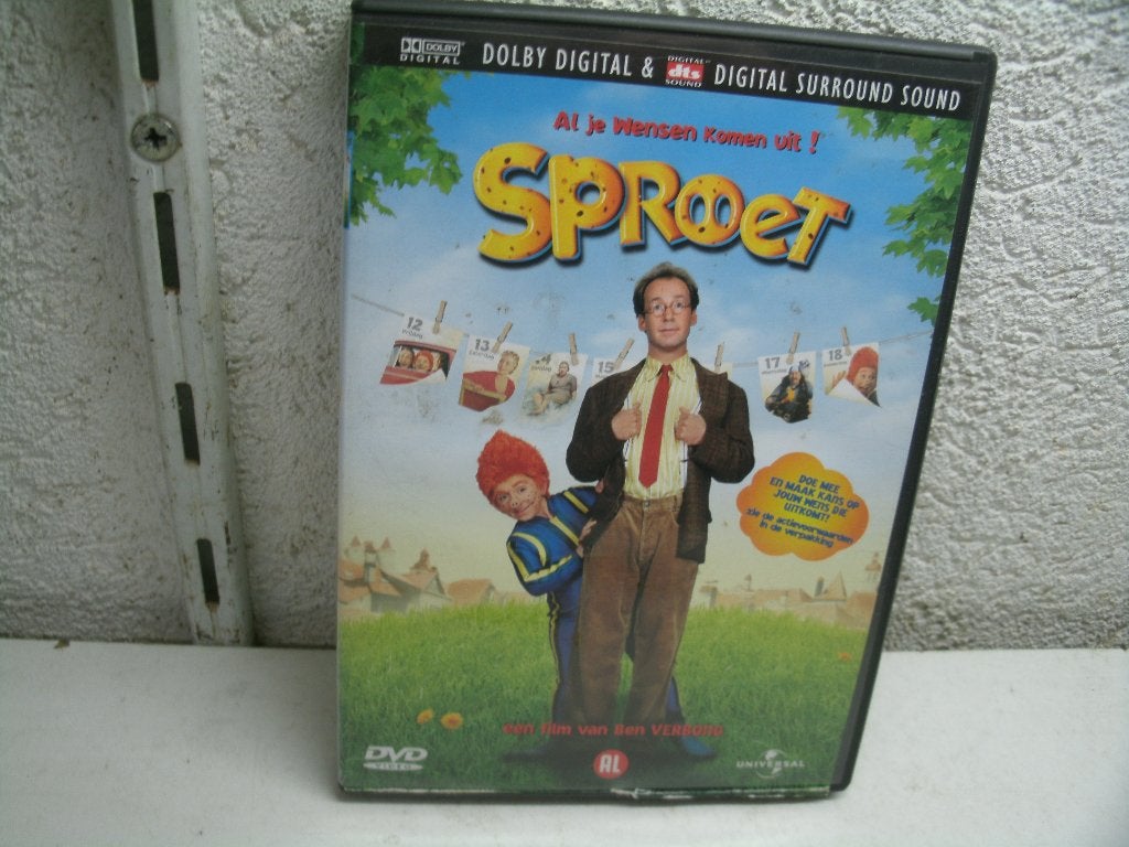 dvd 261k sproet al je wensen komen uit, Alle leeftijden, Ophalen of Verzenden, Zo goed als nieuw