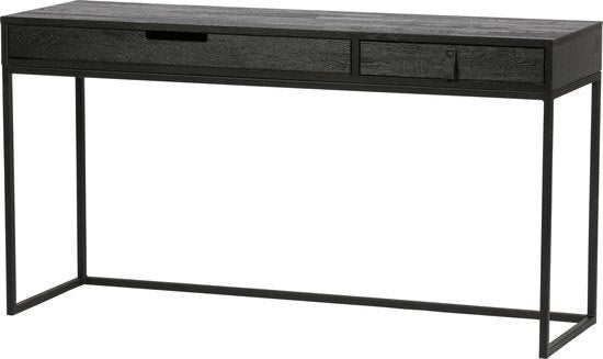 WOOOD Silas Bureau - Essen  - 75x140x44 - Zie beschrijving, Overige stijlen, Zwart, Hout, Nieuw