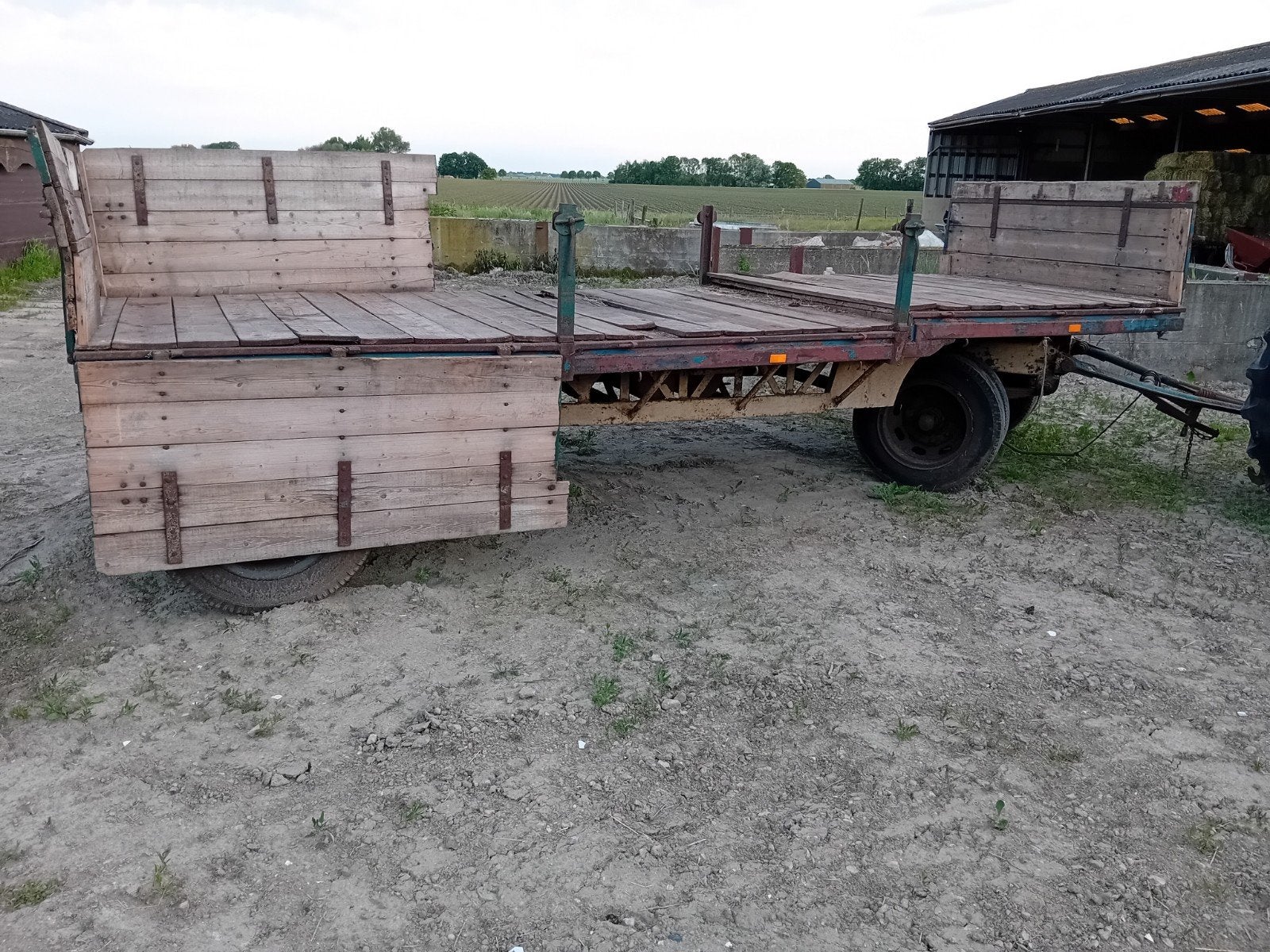 Landbouwwagen, hooiwagen, vrachtwagenaanhanger, Zakelijke goederen, Agrarisch | Werktuigen, Ophalen, Glastuinbouw, Transport