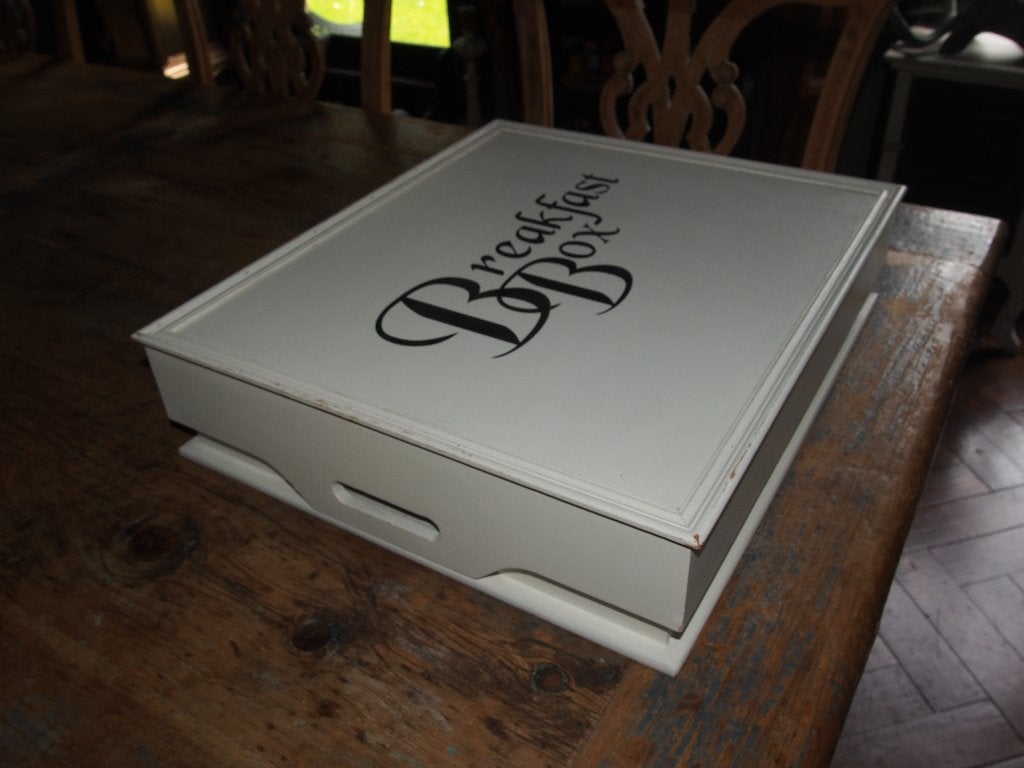 Complete ontbijtbox/picknickset voor 2 personen, Ophalen, Zo goed als nieuw, Overige stijlen, Hout