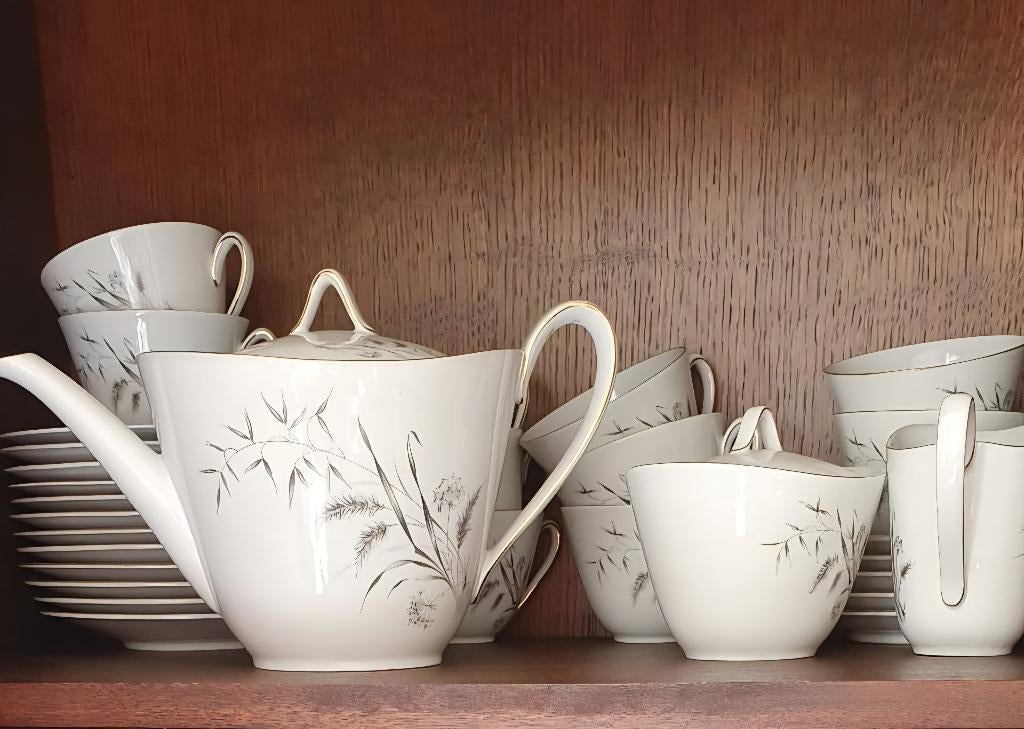 High tea servies - stijlvol - vintage, Ophalen, Gebruikt, Overige stijlen, Kop(pen) en/of Schotel(s)
