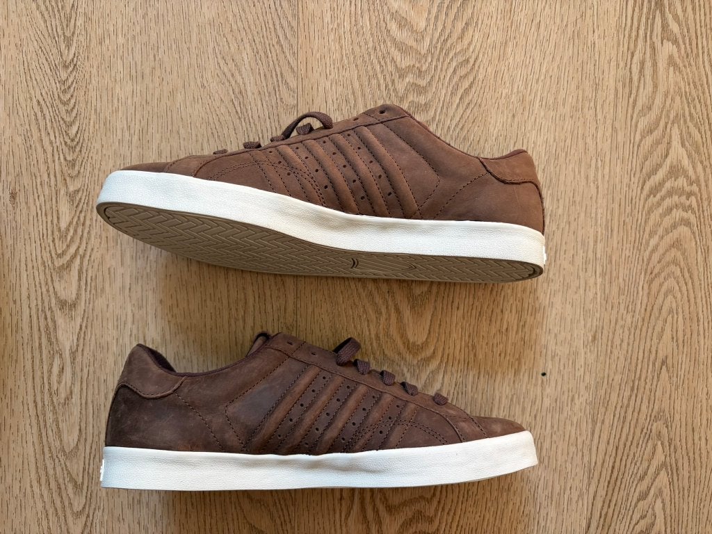 K-swiss heren sneakers nieuw bruin maat 44,5, Kleding | Heren, Schoenen, Bruin, Ophalen of Verzenden, Sneakers of Gympen, Nieuw
