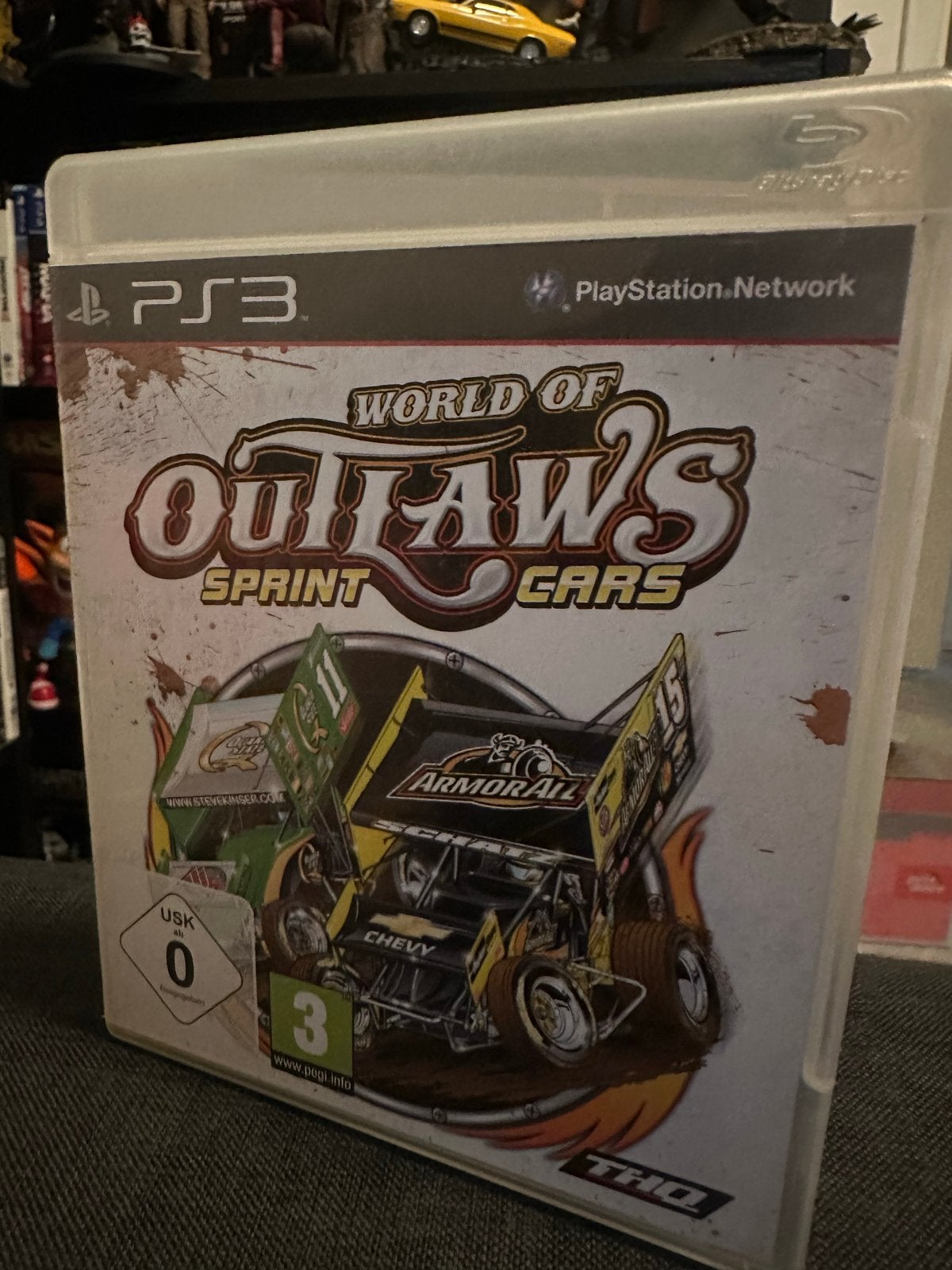 World of Outlaws Sprint Cars PS3 - Racegame Krasloze disc, Online, Gebruikt, Racen en Vliegen, 2 spelers