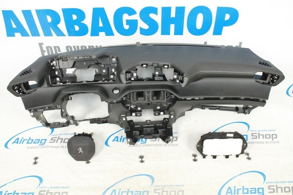 Airbag set Dashboard carbon stiksels Peugeot 208 2019-heden, Gebruikt, Ophalen of Verzenden