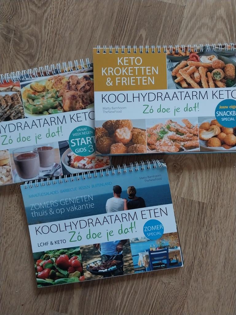 De 3  fantastische keto gidsen  The newfood, Ophalen of Verzenden, Zo goed als nieuw, Dieet en Voeding, Matty Barnhoorn