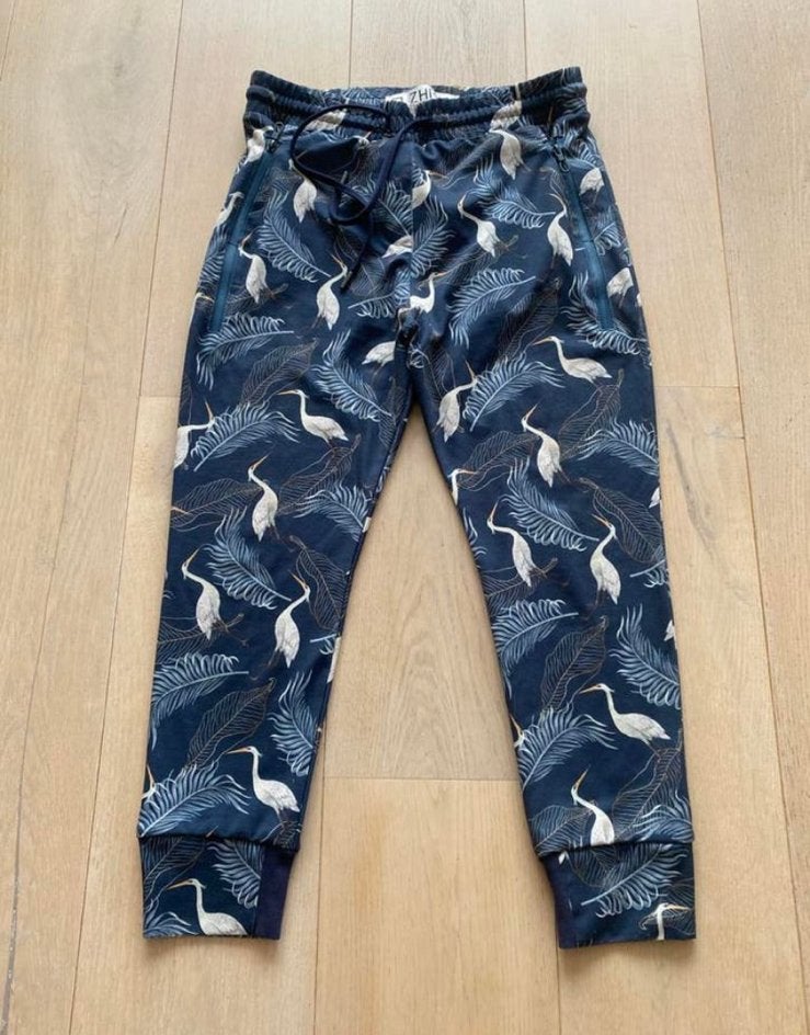 Zhrill broek vogels L, Blauw, Maat 42/44 (L), Ophalen of Verzenden, Zo goed als nieuw