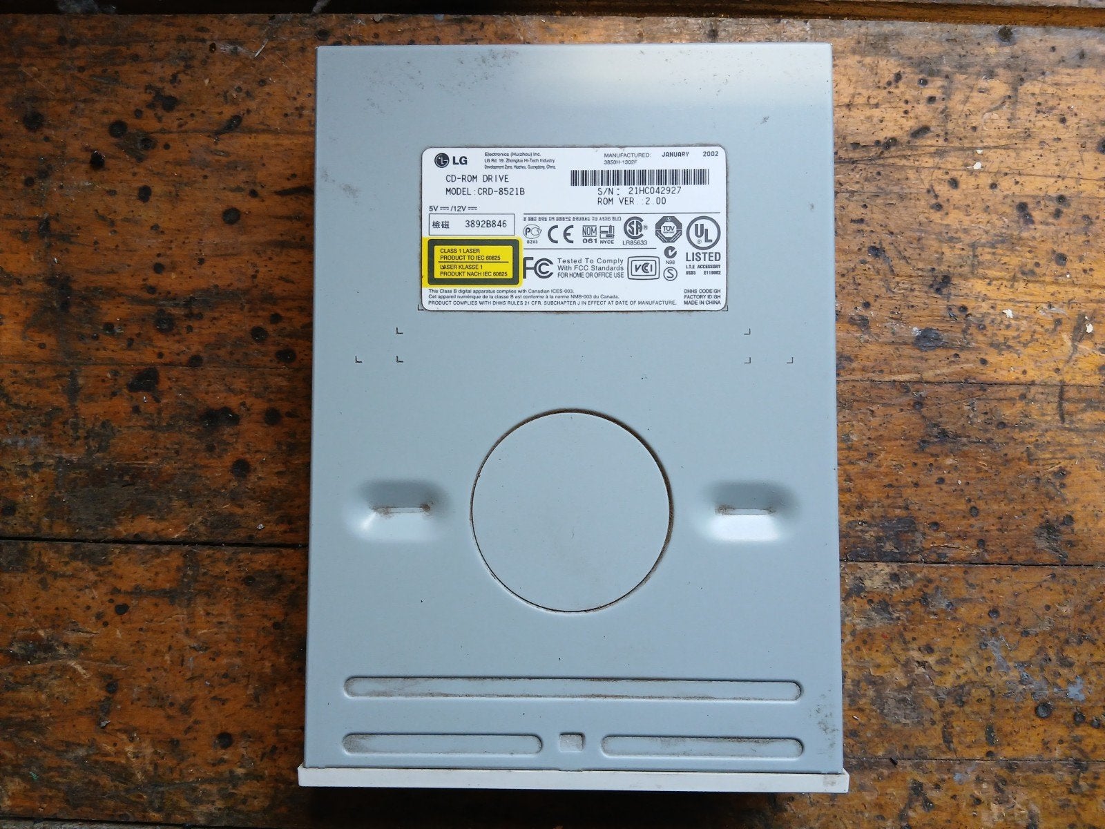 LG CD-ROM Drive CRD-8521B 52X MAX - Intern CD-speler, Computers en Software, Intern, Gebruikt, LG Electronics (Huizhou) Inc., Ophalen of Verzenden