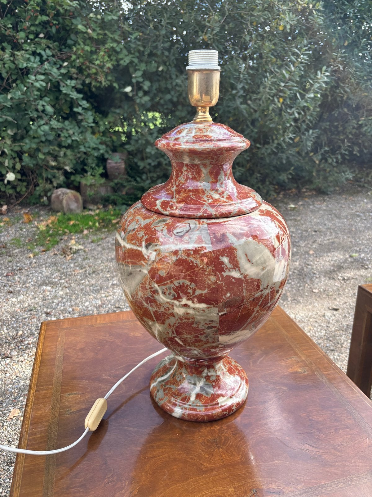 Vintage Marmeren Tafellamp, Antiek en Kunst, Ophalen