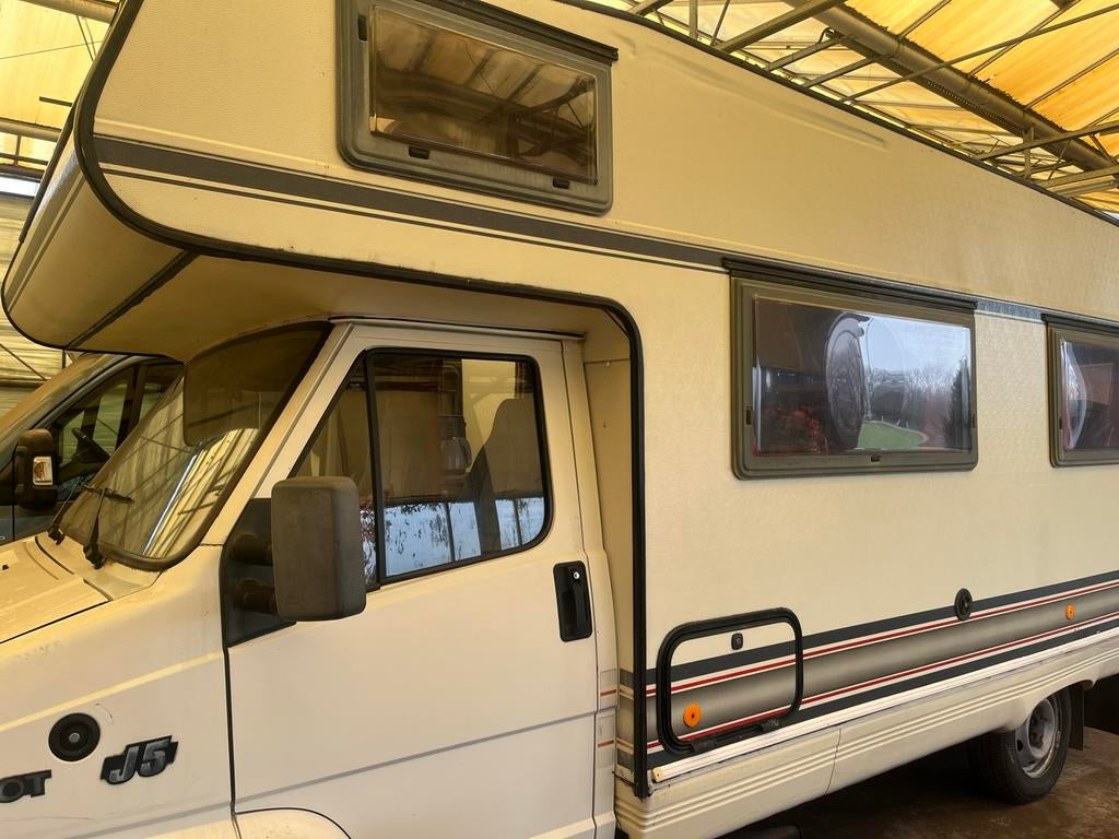 Peugeot J5 Bürstner Alkoof Camper uit 1992 met nieuwe APK!, Standaard zit, Alkoof, Dakluik, Bürstner