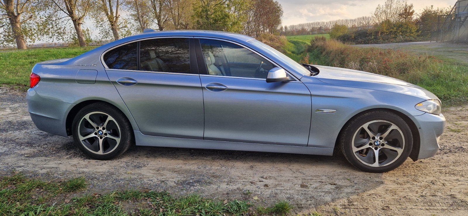 BMW 5-Serie 3.0 Activehybrid AUT 2012 Blauw, Automaat, Blauw, Sedan, Geïmporteerd