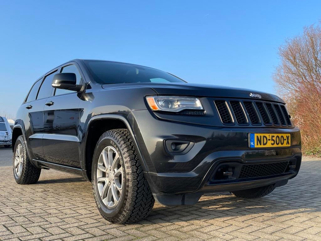 Jeep Grand Cherokee Overland 3.6 286pk full option TOPSTAAT, Auto's, Automaat, Euro 5, Zwart, Elektrische buitenspiegels