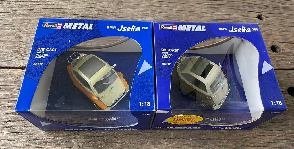 Te koop set van 2 BMW Isetta’s nieuw in doos, Ophalen of Verzenden, Nieuw, Auto, Revell
