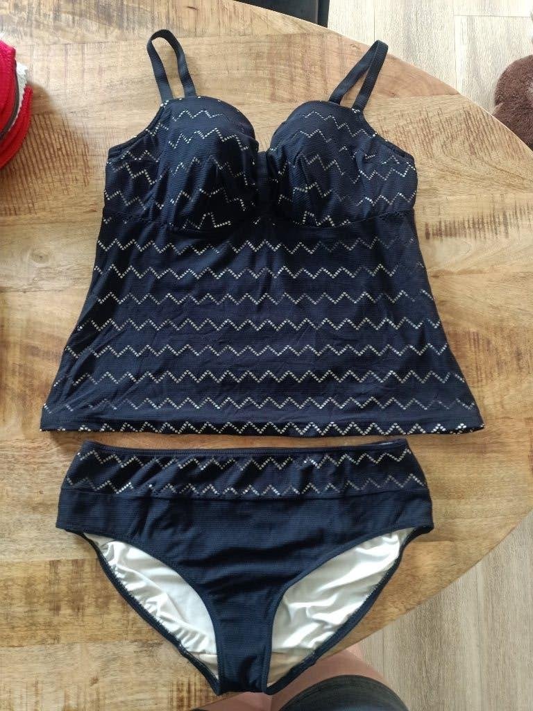 Prima donna tankini 80 D Broekje 42 ZGAN Zwart 80D, Kleding | Dames, Zwart, Ophalen of Verzenden, Zo goed als nieuw, Bikini