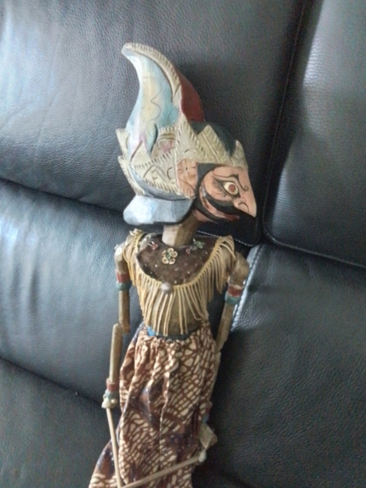 Vintage Indonesische Wayang Golek pop, Ophalen of Verzenden, Gebruikt