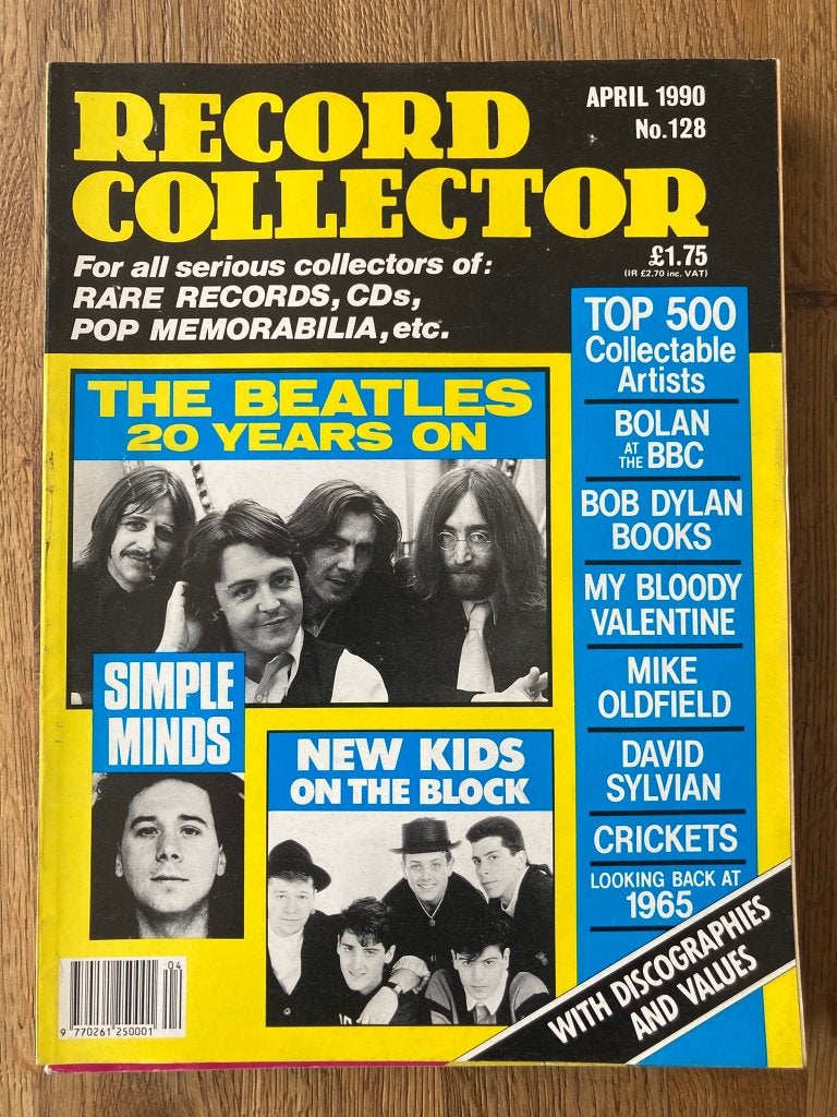 Record Collector 128 April 1990 Beatles Simple Minds T. Rex, Ophalen of Verzenden, Gelezen, Muziek, Film of Tv