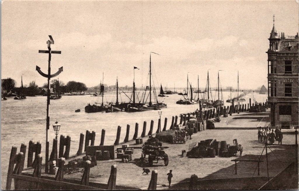 Dordrecht - 12 antieke ansichtkaarten, Verzenden, Voor 1920, Gelopen, Zuid-Holland