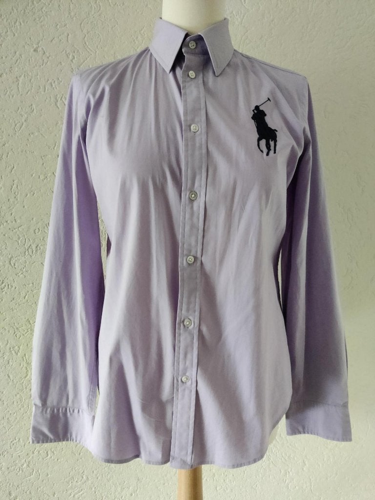 Ralph Lauren blouse lila Big Pony maat12, Maat 38/40 (M), Paars, Ophalen of Verzenden, Zo goed als nieuw