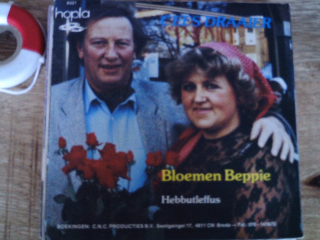 Cees Draaier - Bloemen Beppie - Hebbutleffus   31jul, 7 inch, Ophalen of Verzenden, Zo goed als nieuw, Fotohoes