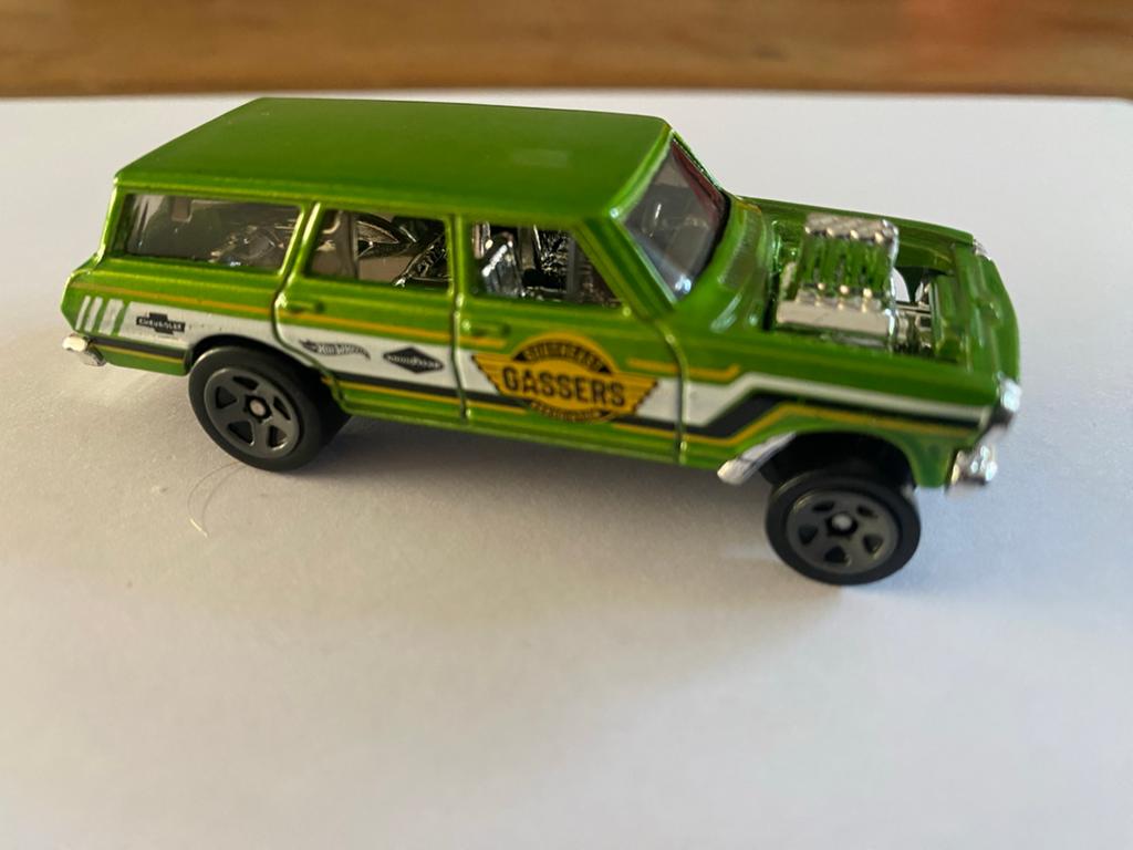 Hot Wheels '63 Chevy Nova Station Wagon Gassers Groen, Ophalen of Verzenden, Zo goed als nieuw