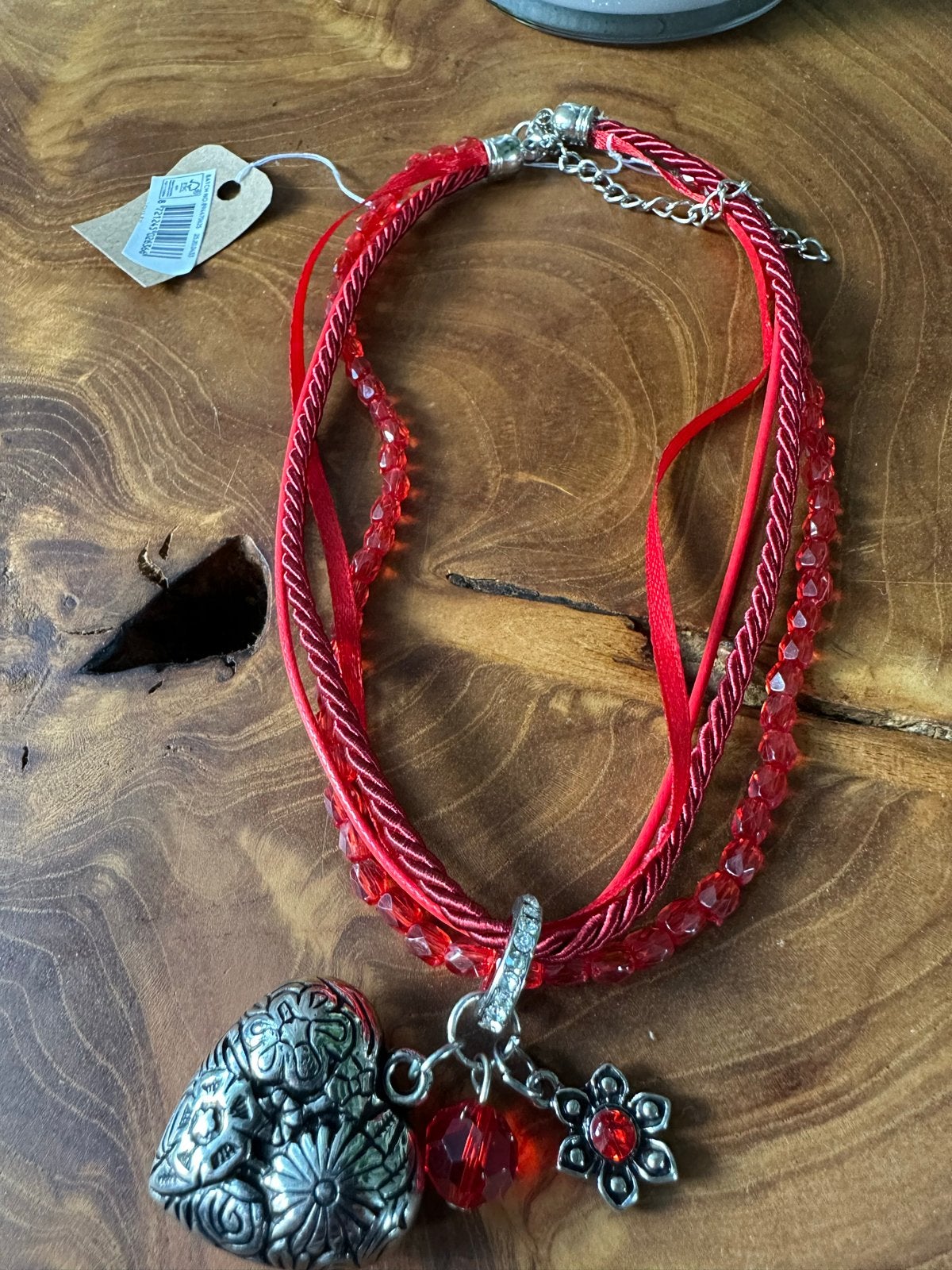 Dirndl ketting rood Oktoberfeest nieuw!, Nieuw, Ophalen of Verzenden, Rood, Overige materialen