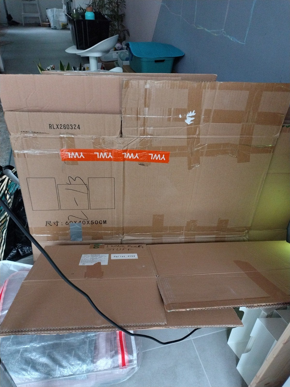 Stevige verhuisdoos, 60x60x40cm - klaar voor volgende ronde, Ophalen, 60 cm of meer, 50 tot 75 cm, 35 tot 50 cm