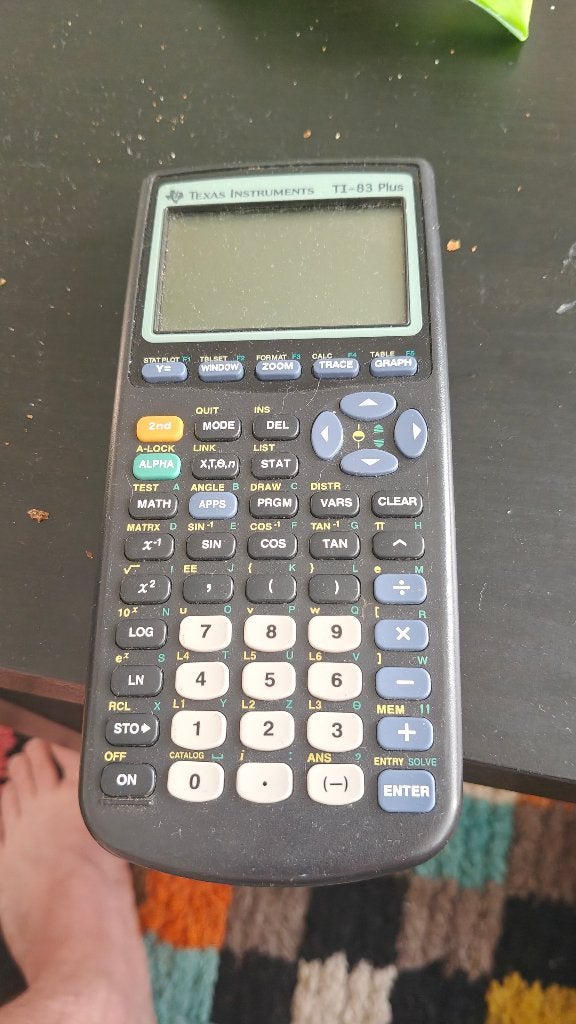 Grafisch rekenmachine TI-83 plus, Ophalen, Grafische rekenmachine, Gebruikt