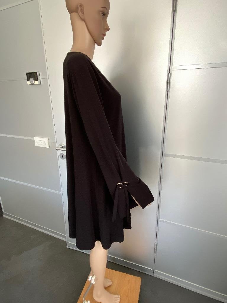 J617 Yoek maat L=42/44 lang tuniek blouse top zwart, Yoek, Zwart, Maat 42/44 (L), Ophalen of Verzenden