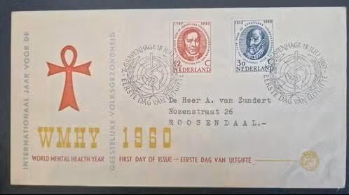 Nederland 1960 - FDC E44 - Geestelijke volksgezondheid, Postzegels en Munten, Postzegels | Nederland, Verzenden, Na 1940
