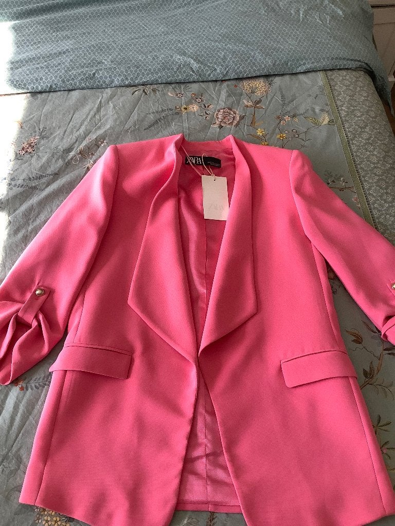 Zara XS maat blazer pink, Ophalen of Verzenden, Zo goed als nieuw, Jasje, Roze