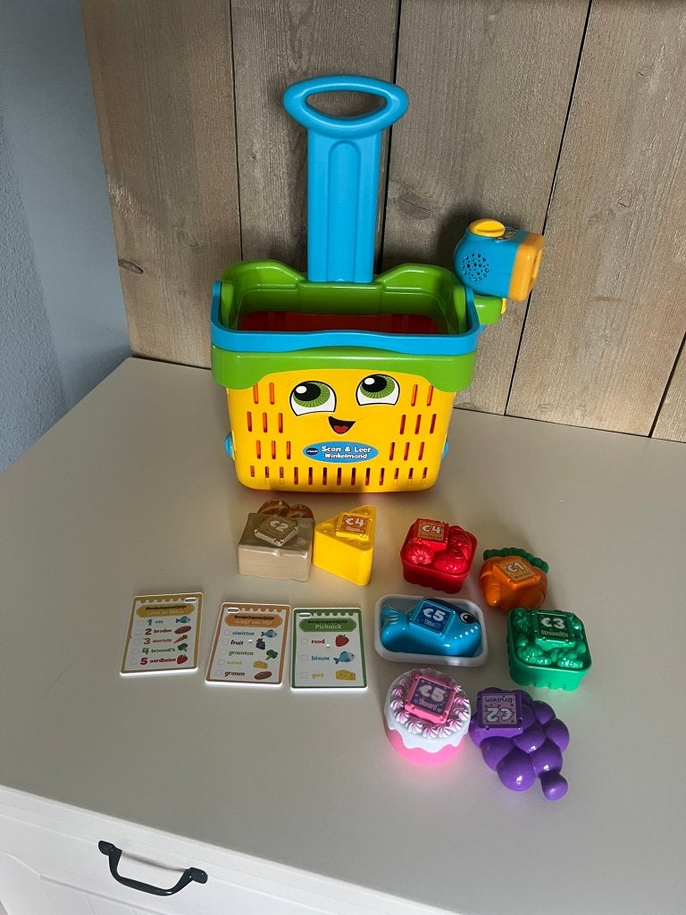 Vtech scan en leer winkelmand, Ophalen, Gebruikt, 6 maanden tot 2 jaar