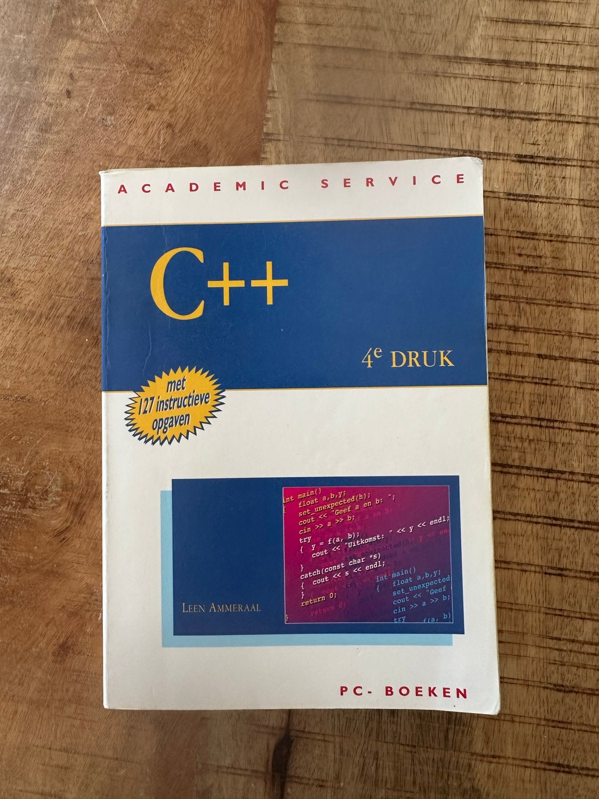 C++ Programmeerboek - Leen Ammeraal (4e Druk), Ophalen of Verzenden, Gelezen, Programmeertaal of Theorie