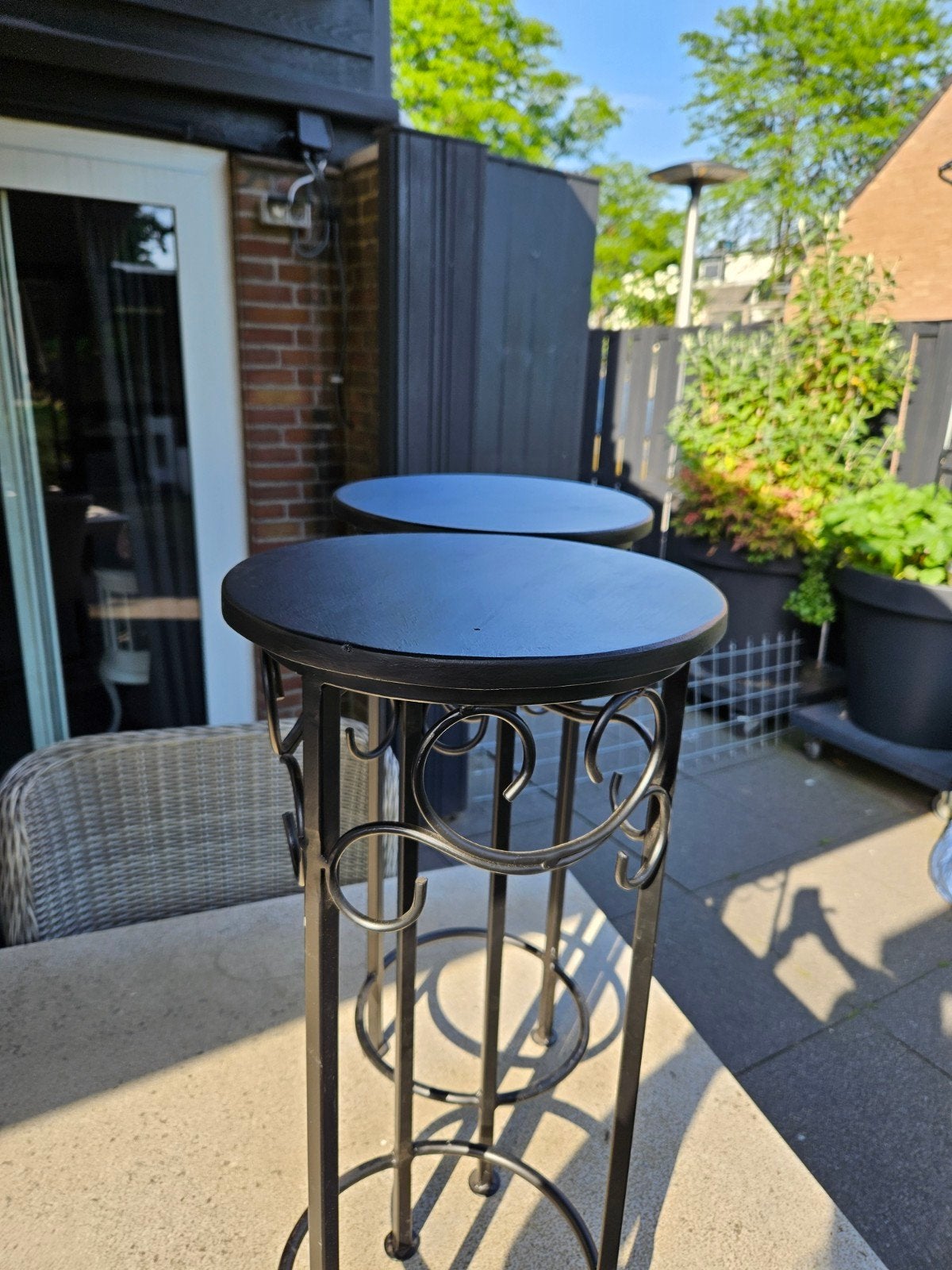 Plantentafel zwart, Ophalen